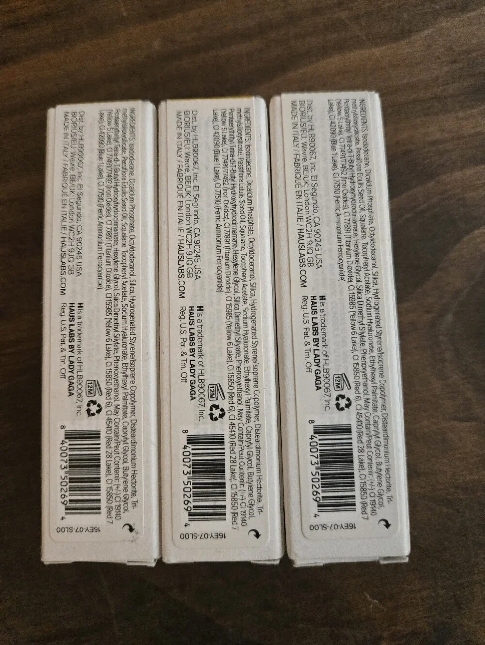 Set Of 3 Haus Labs By Lady Gaga Hy-power Pigment Paint - Citrine Matte
